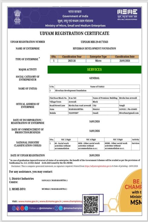 Udyam Registration Certificate